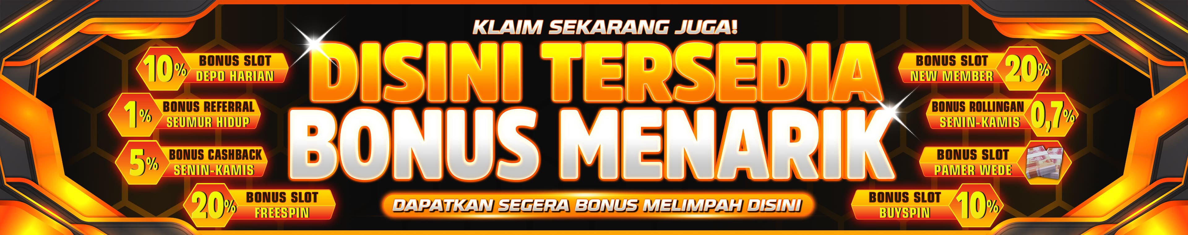 Banner Berisi Keterangan Bonus Promo Menarik Bentuk4D