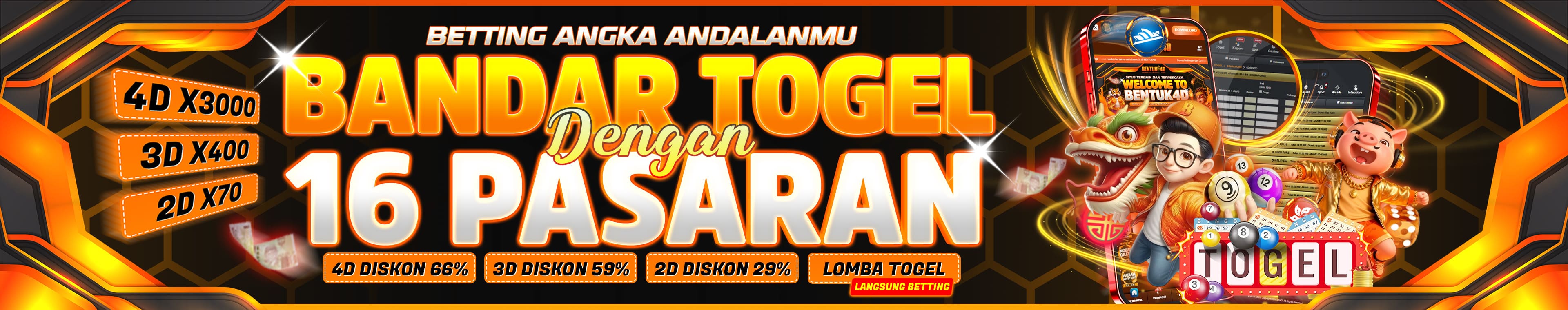 Tersedia 16 Pasaran Togel Internasional Bentuk4D
